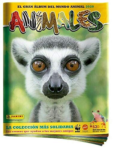 Panini Album + 20 Sobres con 120 cromos Animales 2020