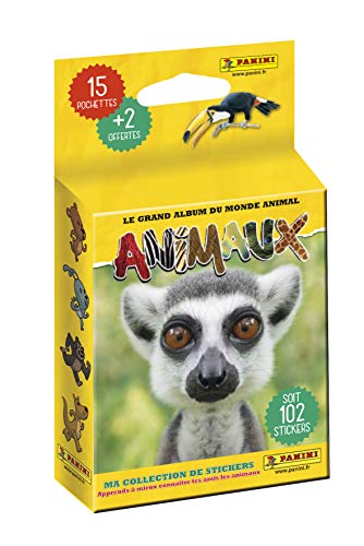 Panini France SA-ANIMAUX - Blíster de 15 Fundas + 2 Regalos, 003980KBF17