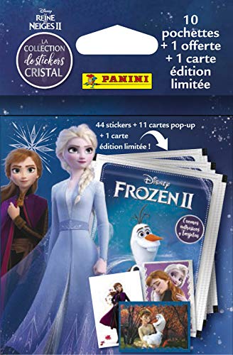 PANINI France SA-Blister 10+1 Gratis Frozen II Crystal Collection 003987KBF11