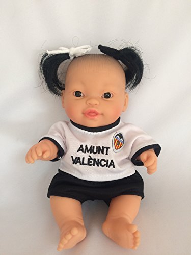 Paola Reina-MUÑECA Sara-Peque Deporte Valencia CF 21 CM, Multicolor, (1721)