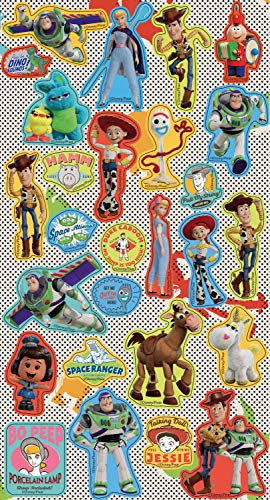 Paper Projects 9124165 Toy Story paquete de 4 pegatinas surtidas, varios