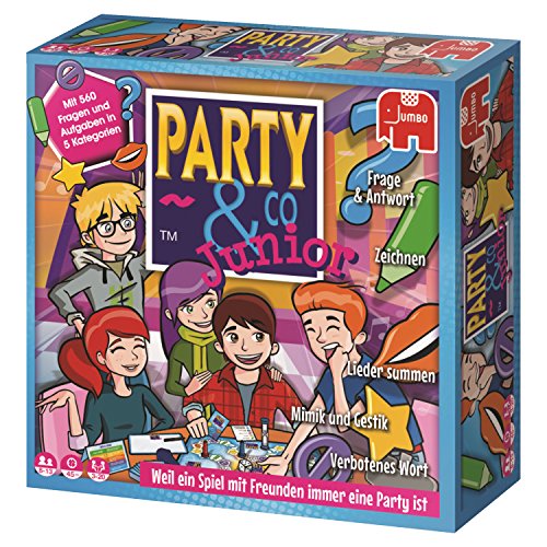 Party & Co. Junior Niños y adultos Juego de mesa de carreras - Juego de tablero (Juego de mesa de carreras, Niños y adultos, 45 min, Niño/niña, 8 año(s), 13 año(s)). Versión alemana