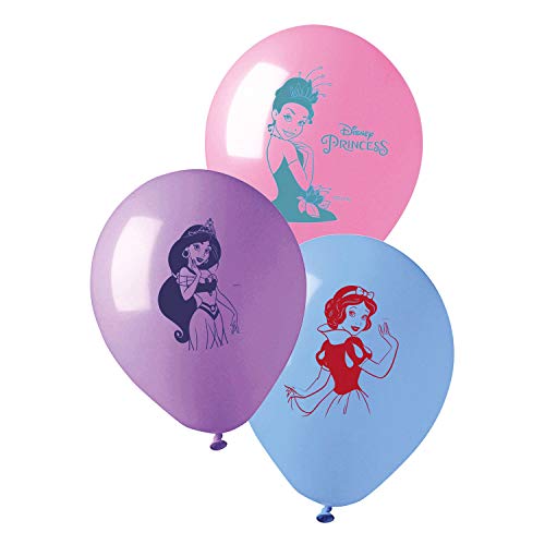 PartyCube 33677 Disney Princess - Globos coloridos (10 unidades)