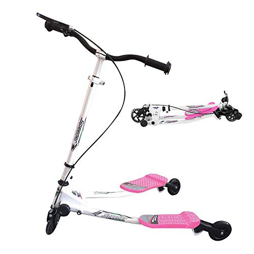 Patinete Scooter de 3 Ruedas Swing Y Fliker Scooter Plegable Altura Ajustable, para Niños de 5 +/Adolescentes/Adultos