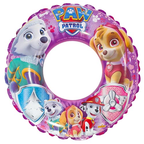 Patrulla Canina- Flotador Hinchable Patrol Paw PATRO Girl, Color Rosa, 45 cm (Saica 2217)