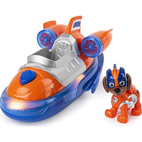 Paw Patrol 6054651 - Juguete Infantil, vehículo y Figura de Zuma Mighty Pup de la Patrulla Canina