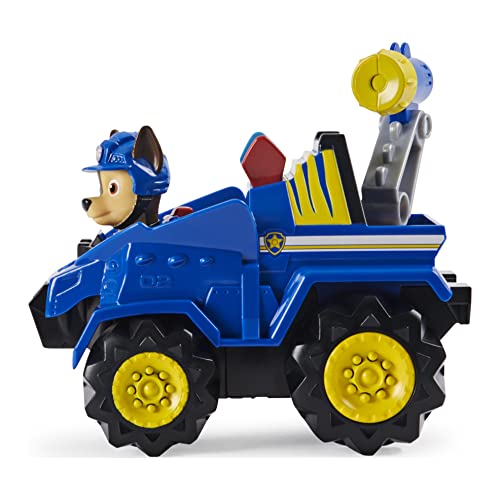 PAW Patrol Dino Rescue Chase Deluxe Rev Up Vehículo con Misterio Figura de Dinosaurio