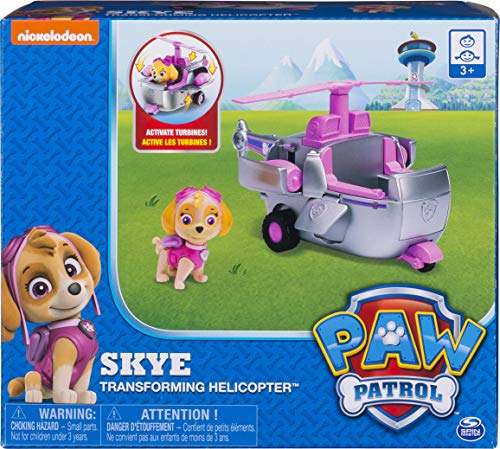 PAW Patrol Helicóptero Transformador Skye's con turbinas abatibles, para Edades de 3 años en adelante