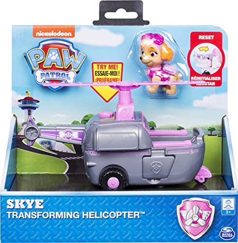 PAW Patrol Helicóptero Transformador Skye's con turbinas abatibles, para Edades de 3 años en adelante