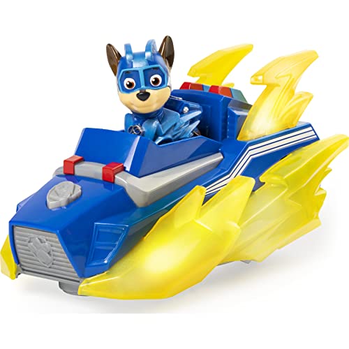 PAW Patrol Mighty Pups Charged Up Chase - Vehículo de Lujo con Luces y Sonidos