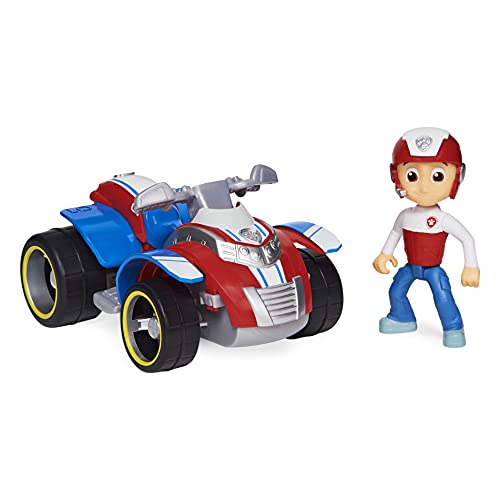 PAW PATROL Ryder’s Vehicle with Collectible, for Kids Aged 3 and up Ryder's Rescue ATV vehículo con Figura Coleccionable, para niños de 3 años en adelante, Color Ryder, X-Large (Spin Master 6060755)