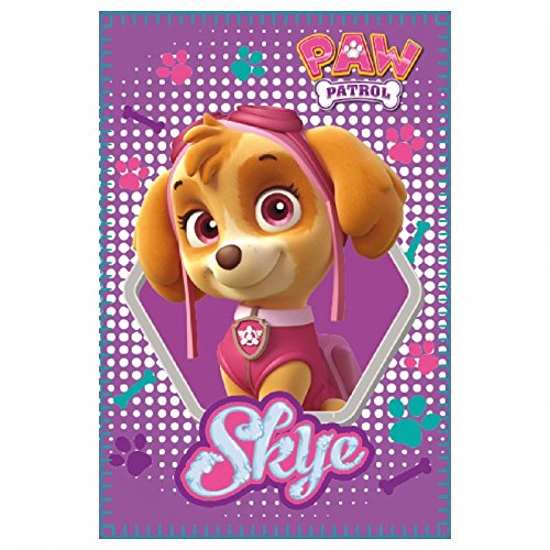 PAW PATROL Skye Manta Polar 180gr, Color Rosa, 150x10x100 cm (Artesanía Cerdá 2200001647)