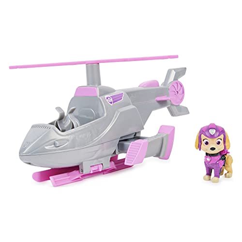 PAW PATROL Skye's Deluxe película Transformador Coche de Juguete con Figura de acción Coleccionable, Juguetes para niños a Partir de 3 años