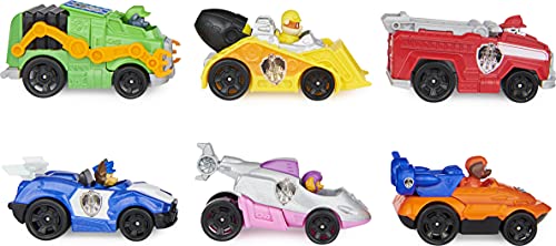 PAW PATROL True Metal Movie Gift Pack of 6 Collectible Die-Cast Toy Cars, 1:55 Scale, Kids’ Toys for Ages 3 and up La Patrulla Canina-6 Vehículos Verdadero, Multicolor (Spin Master 6060428)