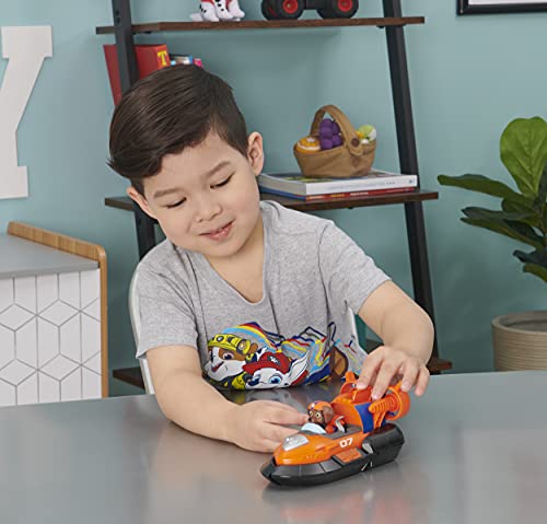 PAW PATROL Zuma'S Deluxe Movie Transforming Toy Car con Figura de acción Coleccionable, Juguetes para niños a Partir de 3 años