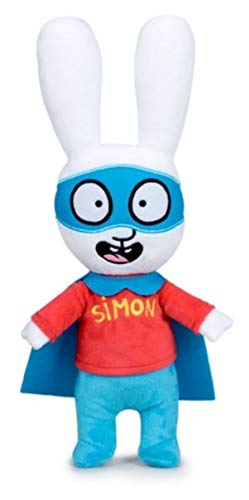 PBP Simon - Peluche Conejo Simon Calidad Super Soft (37CM, Super HEROE)