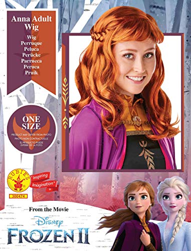 Peluca oficial de Disney Frozen 2, Anna de Rubie's, accesorio para disfraz, talla única