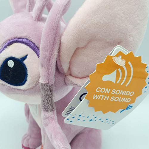 Peluche Angel Stitch Disney soft sonido 20cm