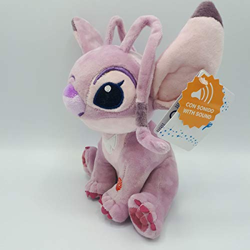 Peluche Angel Stitch Disney soft sonido 20cm