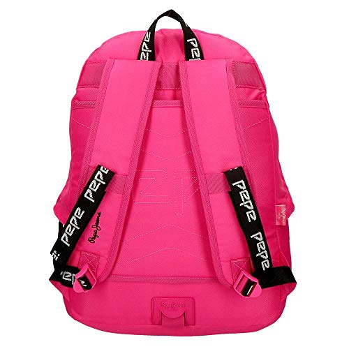 Pepe Jeans Uma Mochila Adaptable a Carro Rosa 31x42x17,5 cms Poliéster 22.79L