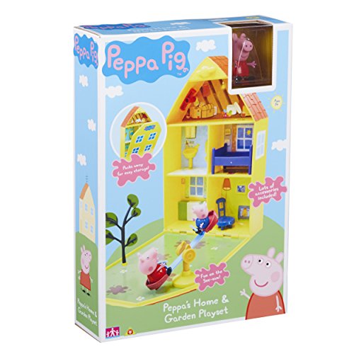 Peppa Pig 06156 - Maletín de juego "Casa y jardín de Peppa"