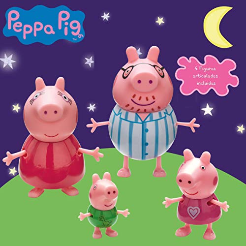 Peppa Pig - Pack 4 figuras Familia Pig Pijama