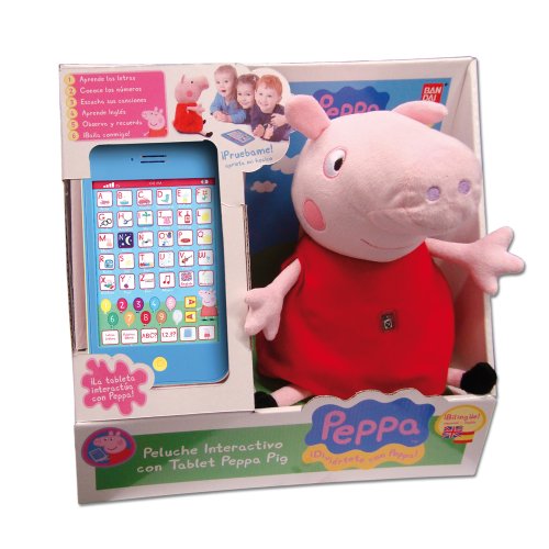 PEPPA PIG- Peluche Interactivo con Tablet Peppa Pig (voz en castellano)