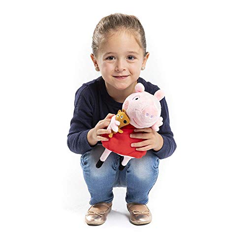 Peppa Pig Peluche Peppa con Voz, Multicolor (Bandai 84255)