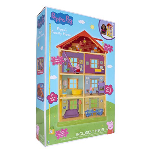 Peppa Pig PEP0757 Casa de ensueño de Peppa Pig con 2 Figuras exclusivas: Peppa y George con Accesorios para niños a Partir de 2 años.