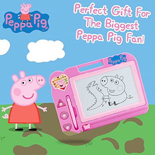 Peppa Pig Pizarra Magnetica, Pizarra Infantil, Pizarra Mágica 27 x 20 cm, Regalo Niña, Juguetes Infantiles