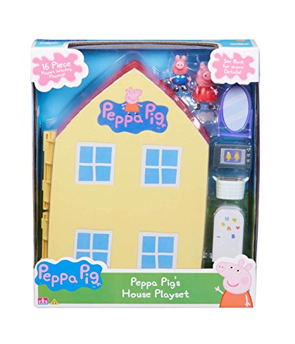 Peppa Pig Playset CASA Abierta Figuras Peppa y George + Muchos Accesorios Originales