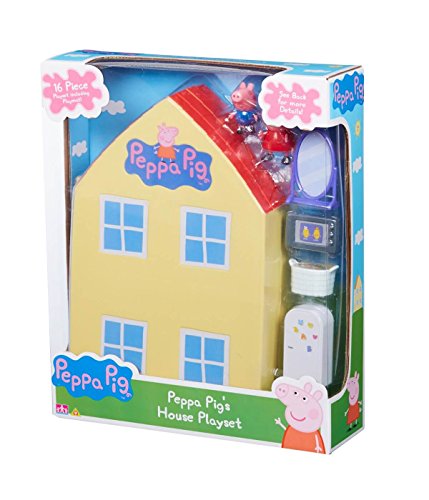 Peppa Pig Playset CASA Abierta Figuras Peppa y George + Muchos Accesorios Originales