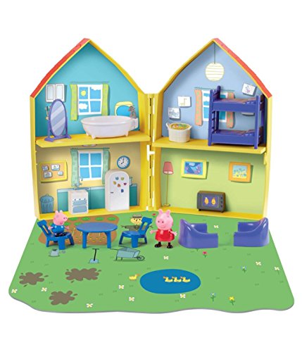 Peppa Pig Playset CASA Abierta Figuras Peppa y George + Muchos Accesorios Originales