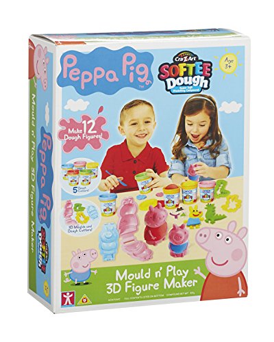 Peppa Pig - Set para la creación de Personajes en 3D con plastilina, Multicolor (21027)