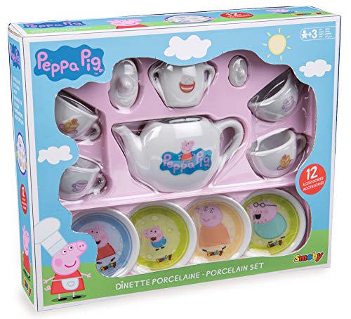 Peppa Pig - Set porcelana, color azul (Smoby 310531) , color/modelo surtido