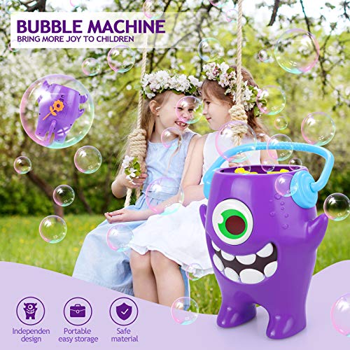 Peradix Burbujas de Jabon Niños, Maquina Burbujas Niños, Máquina de Burbujas Automática Portátil con Jabón Líquido 200 ml, Maquina Pompas Jabon para Niños Juguete de Baño Fiestas Bodas