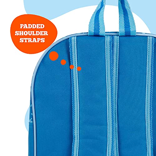 PERLETTI Mochila Escolar Bing para Niños - Bolso Infantil con Estampa de Bing y Flop para Niño Viajes y Tiempo Libre - Mochilita Azul para Guardería Chicos 3 4 5 Años - 30x24x10 cm