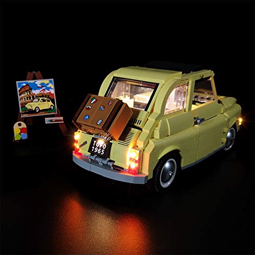 PEXL Juego de iluminación para Lego Fiat 500 – Juego de iluminación LED compatible con Lego Creator 10271 (sin set Lego)