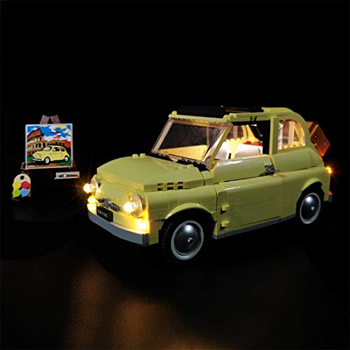 PEXL Juego de iluminación para Lego Fiat 500 – Juego de iluminación LED compatible con Lego Creator 10271 (sin set Lego)