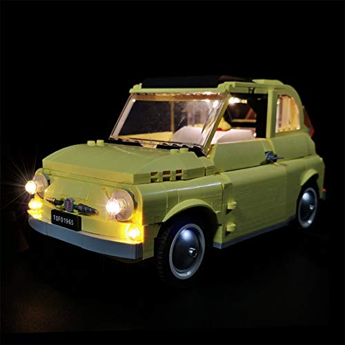 PEXL Juego de iluminación para Lego Fiat 500 – Juego de iluminación LED compatible con Lego Creator 10271 (sin set Lego)