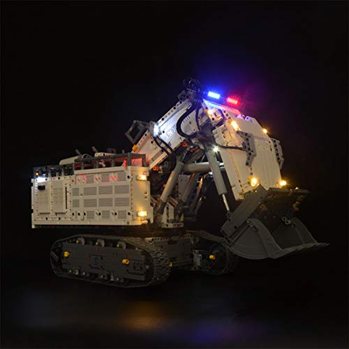 PEXL Juego de iluminación para Lego Technic Liebherr excavadora R 9800 – Juego de iluminación LED compatible con Lego Technic 42100 (sin juego Lego)