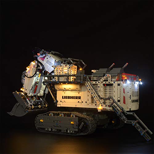 PEXL Juego de iluminación para Lego Technic Liebherr excavadora R 9800 – Juego de iluminación LED compatible con Lego Technic 42100 (sin juego Lego)