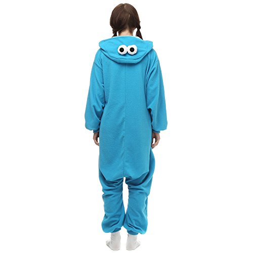 Pijamas Enteros Carnaval Cosplay Adulto Ropa de Dormir Hombre Camisones Disfraces Plaza Sésamo Ropa Pijamas de Una Pieza Mujer