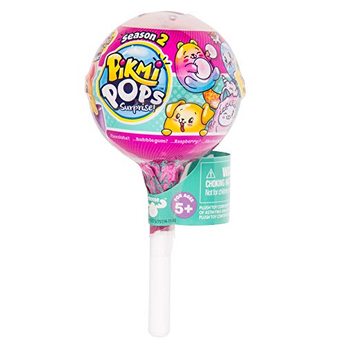 Pikmi Pops Serie 2 - Piruleta 1 Peluche Perfumado Coleccionable con Sorpresas (Giochi Preziosi PKM18000) , Modelos/colores Surtidos, 1 Unidad