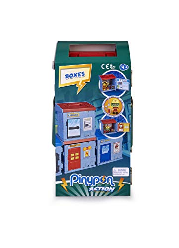 Pinypon Action- 2 Mixóplis Boxes Banco y Bombero con 1 Figura y Accesorios, niñas a Partir de 4 a 8 años, mixópolis (Famosa 700015714)