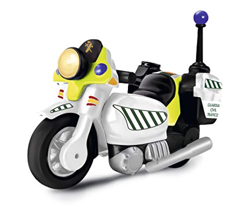 Pinypon Action-700015836 Guardia Civil Coche y Moto, vehículo policía Juguete, Color Verde (Famosa 700015836)