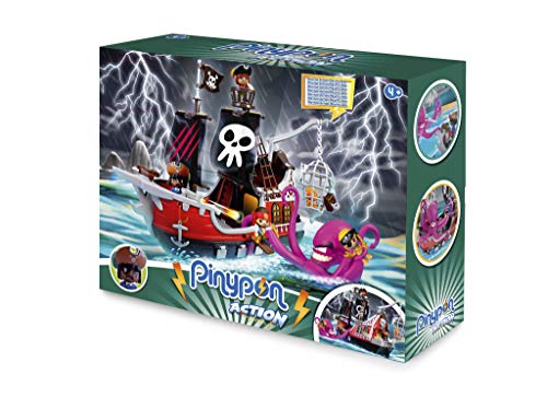 Pinypon Action- Barco Pirata Ataque al Kraken (Famosa 700015803)