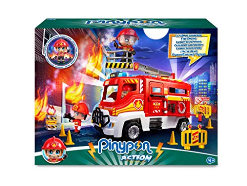 Pinypon Action- Camión de Bomberos para niños y niñas de 4 a 8 años (Famosa 700016237)