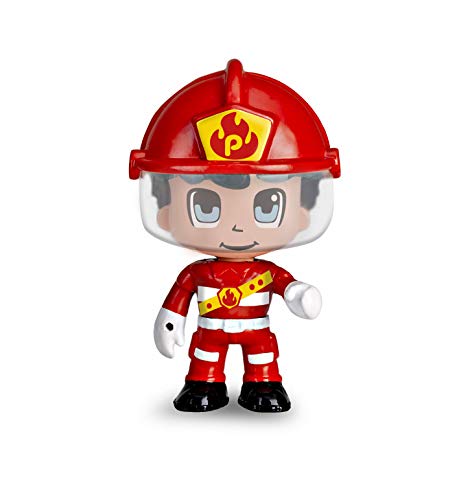 Pinypon Action- Moto de bombero con 1 figura, para niños y niñas a partir de 4 a 8 años, (Famosa 700015636)