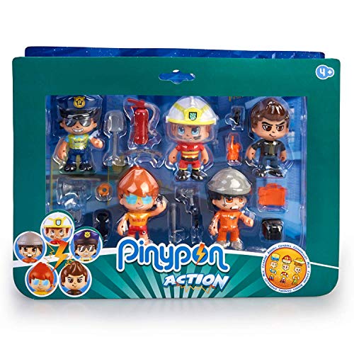 Pinypon Action - Set de 5 Figuras Series 2 con Accesorios para niños y niñas de 4 a 8 años (Famosa 700015265)